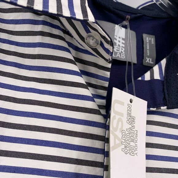 Number Lab Mens XL Striped Short Sleeve Shirt - Picture 5 of 8